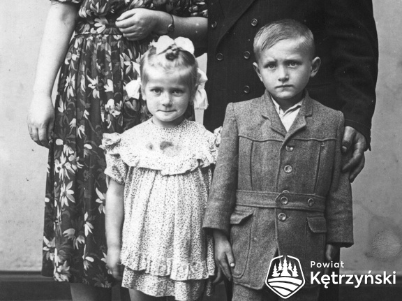 Bazyli Głuszko z żoną i dziećmi – 1950r.