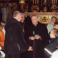 Święta Lipka, Prymas Polski kardynał Józef Glemp z wizytą w kościele - 6.10.2007r.