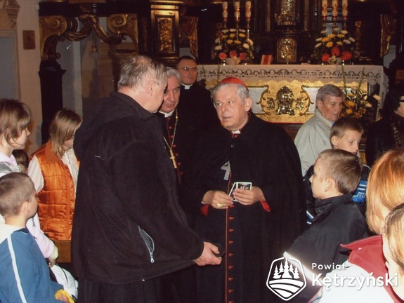 Święta Lipka, Prymas Polski kardynał Józef Glemp z wizytą w kościele - 6.10.2007r.