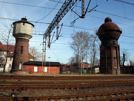 Korsze, wodociągowe wieże ciśnień w zespole dworca kolejowego – 2007r.