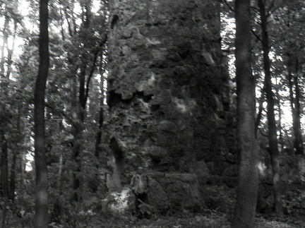Srokowo, ruiny wieży widokowej – 1996r.