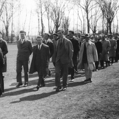 Korsze, uczestnicy pochodu na stadionie – 1.05.1969r.