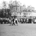 Boisko Liceum Ogólnokształcącego, poczet sztandarowy – 1.05.1969r.      