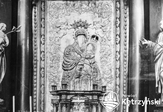 Święta Lipka, obraz Najświętszej Maryi Panny w ołtarzu głównym – 1962r.     