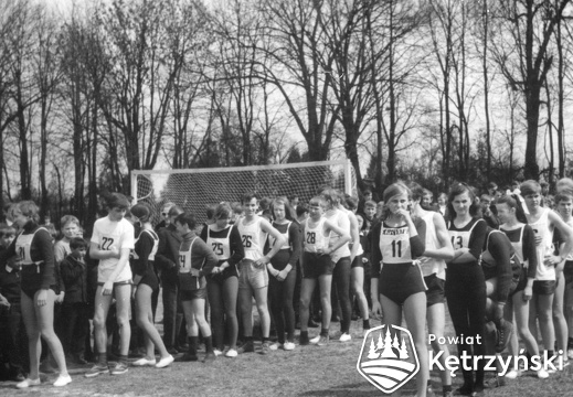 Korsze, zawody sportowe na stadionie miejskim - 1972r.