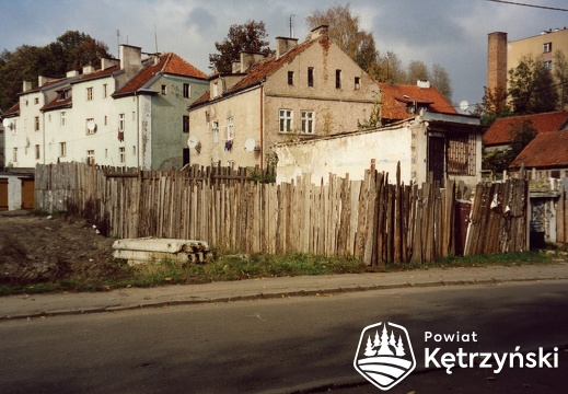 Rozbiórka pawilonów handlowo - usługowych przy ul. Kajki - 1998r.