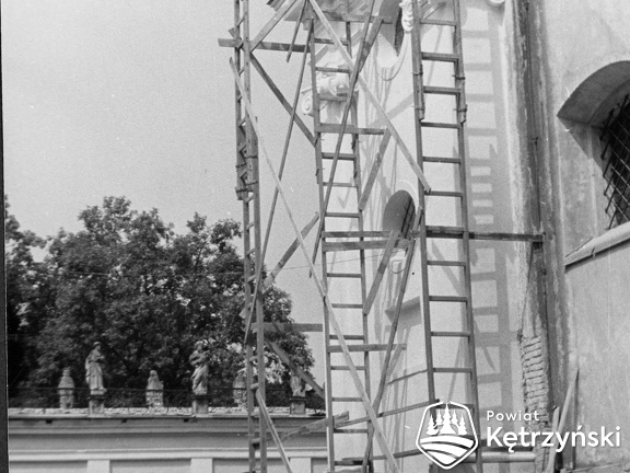Święta Lipka, renowacja kościoła – 1960r.