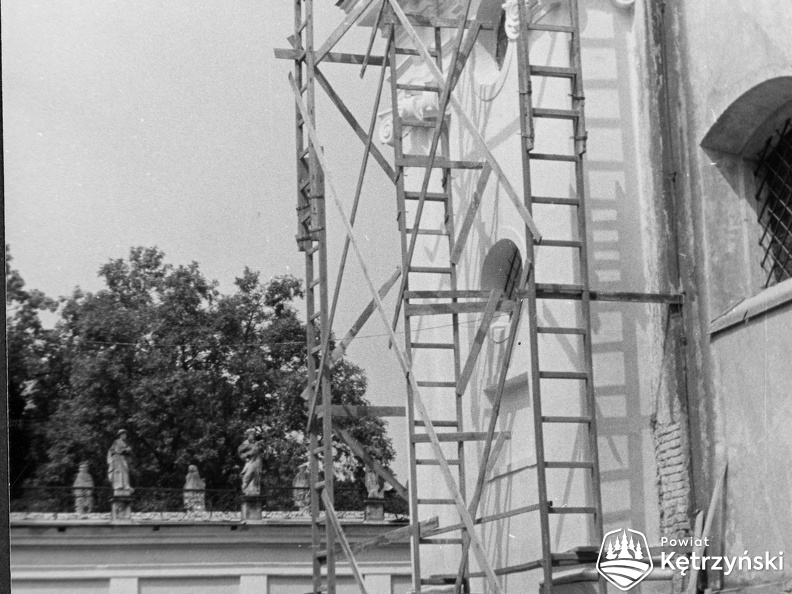 Święta Lipka, renowacja kościoła – 1960r.