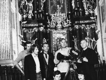 Święta Lipka, grupa filmowców – 1977r.