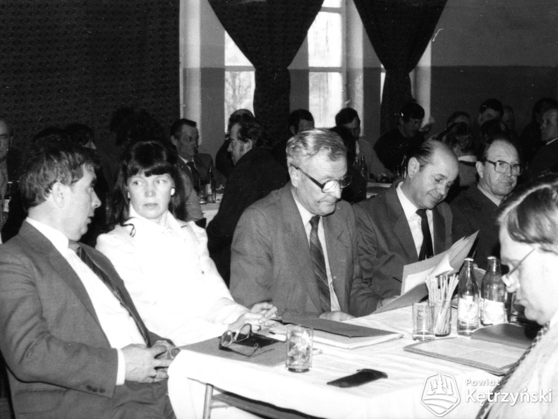 Srokowo, zebranie przedstawicieli Rady Nadzorczej GS ”SCh” z zaproszonymi gośćmi - 1989r.