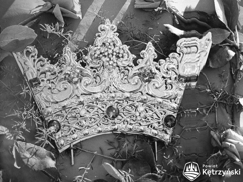 Święta Lipka, korona Jezusa przed koronacją - 11.08.1968r.