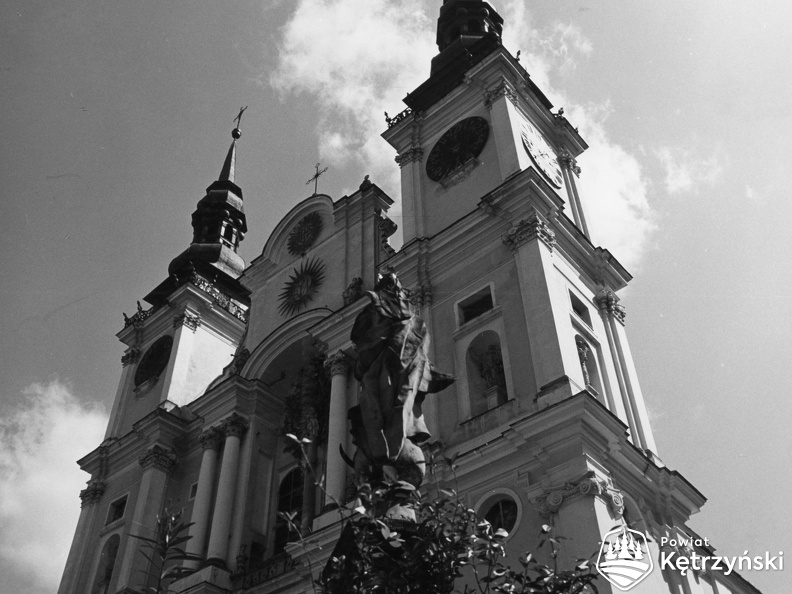 Święta Lipka, fasada kościoła – 1968r.