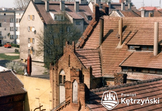 Widok na fragment miasta a okna zamku - 1997r.