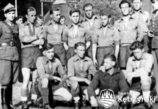Drużyna piłki nożnej "Granica - Gwardia" Kętrzyn - 1950r.
