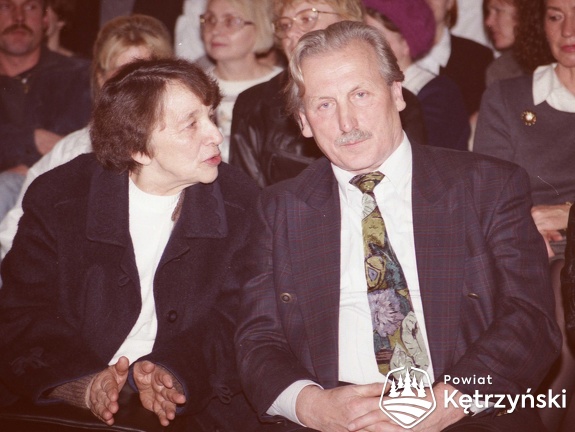 Arno Surminski podczas promocji książki, obok Irena Wartacz - 28.11.1994r.