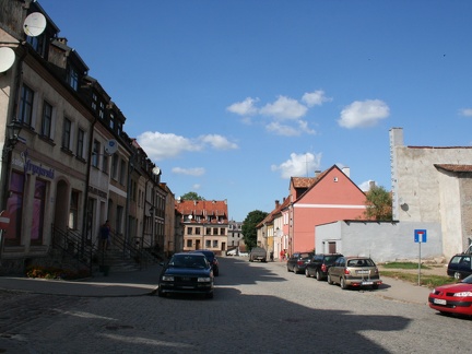 Reszel, fragment zachodniej części starego miasta - 16.08.2011r.