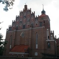 Reszel, odnowiony szczyt gotyckiego kościoła - 16.08.2011r.