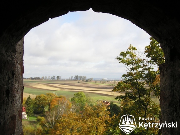 Bezławki - panorama z okna wieży filialnego kościoła p.w. św. Jana Chrzciciela - 9.10.2004r.