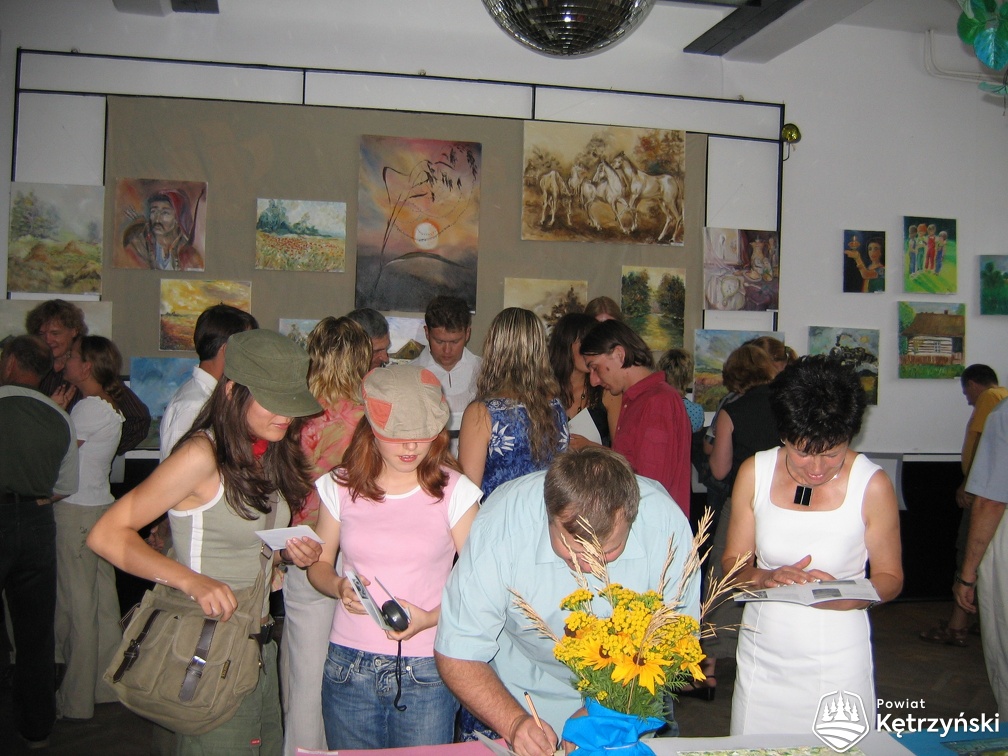 Korsze, otwarcie wystawy poplenerowej VIII Międzynarodowego Pleneru Plastycznego - 20,07.2006r.