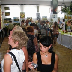 Korsze, otwarcie wystawy poplenerowej XII Międzynarodowego Pleneru Plastycznego - 22,07.2010r.