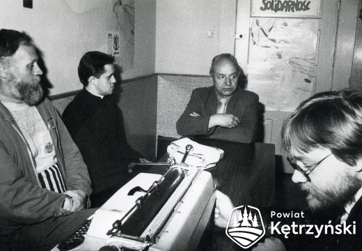 Spotkanie w lokalu zakładowej komisji NSZZ „Solidarność” w Farelu - 1991r.
