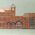 Fragment projektu nowej szkoły nr 5 według projektu firmy Sosak i Sosak - 1995r.