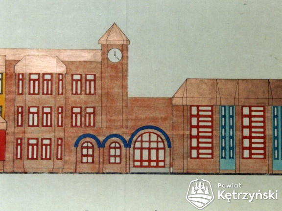 Fragment projektu nowej szkoły nr 5 według projektu firmy Sosak i Sosak - 1995r.