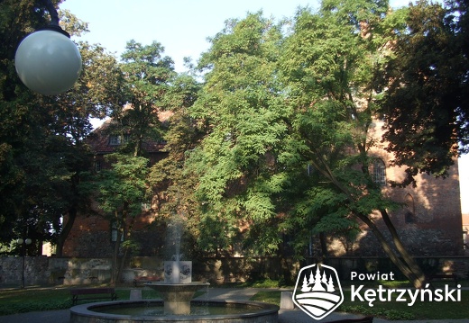 Parku przy zamku z fontanną - 2008r.