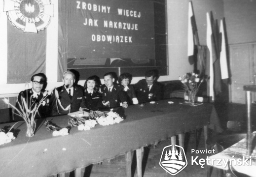 Korsze, prezydium I zjazdu M-G ZOSP - 1974r.