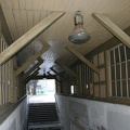Korsze, wejście do podziemnego przejścia międzyperonowego w zespole dworca kolejowego - 20.01.2004r.