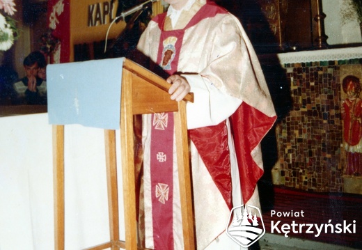 Korsze, podczas Mszy św. jubileuszowej, dziękczynnej za 25-lecie swego kapłaństwa - 27.09.1987r.