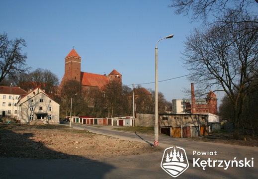 Fragment zabudowy miasta, widok od strony ul. Wileńskiej - 1.04.2007r. 
