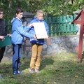 Górki, grupa uczniów ze szkoły w Mołtajnach - 30.09.2016r.