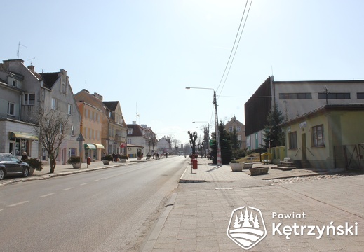 Korsze, fragment zabudowy ul. Mickiewicza - 28.03.2012r.