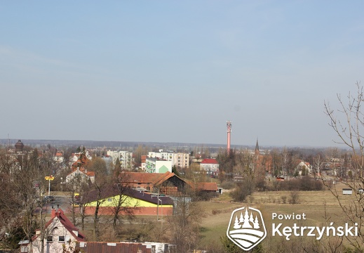 Korsze, panorama miasta z wieży kościoła prawosławnego - 28.03.2012r.