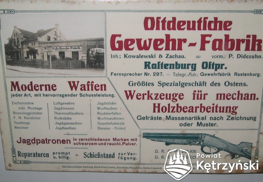 Rastenburg, Freiheit 35, Gewehrfabrik-Kowalewski