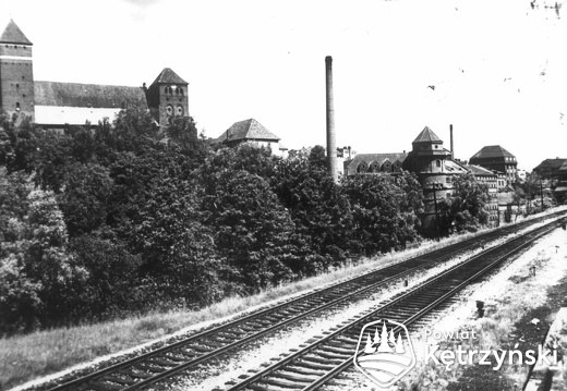 Linia kolejowa,ok.1930r.