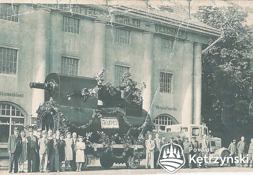 Rastenburg, Mühlenwerke, Anlieferung einer Dampfturbine 3 Juni 1943, Foto von Lore Bondzio