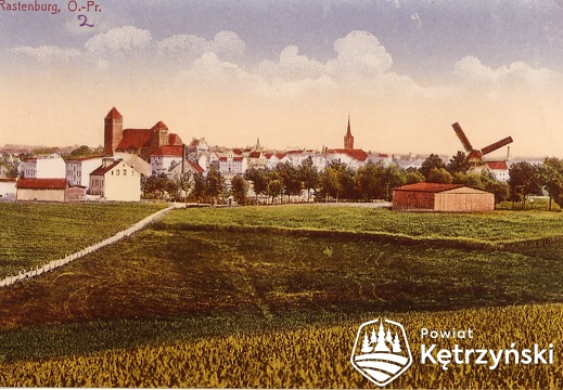 Rastenburg Ansicht mit Windmühle